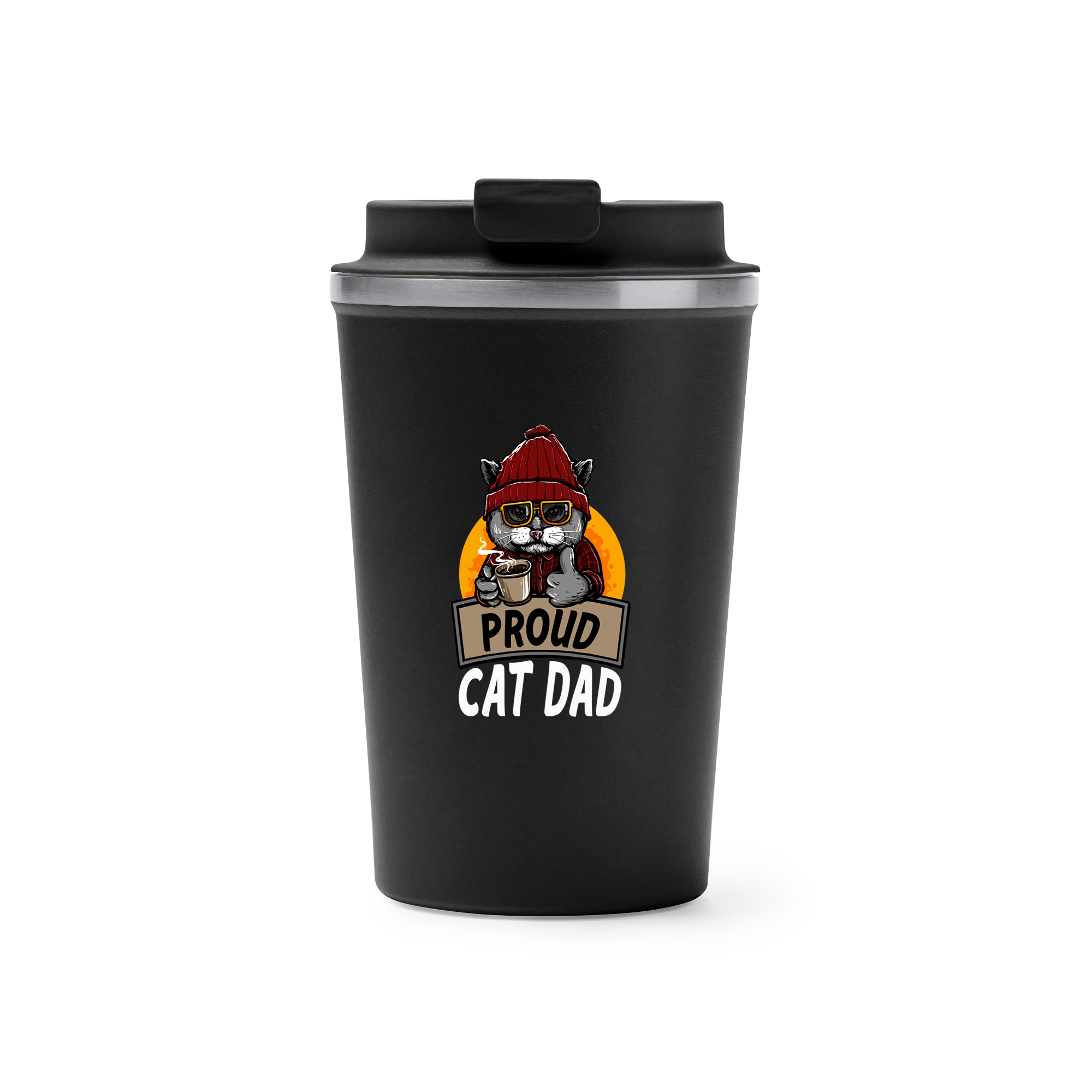 Cana termos cafea-Proud Cat Dad