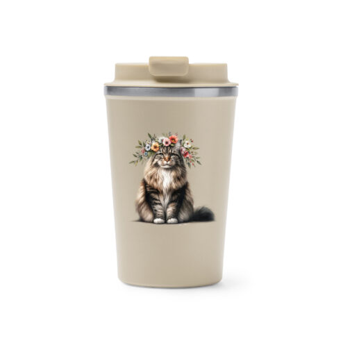 Cana termos cafea-Spring Cat