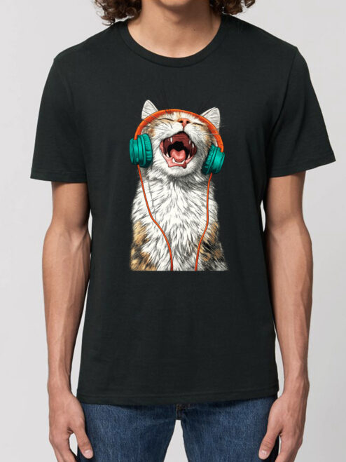 Tricou bumbac organic-Meow vibes, Barbati