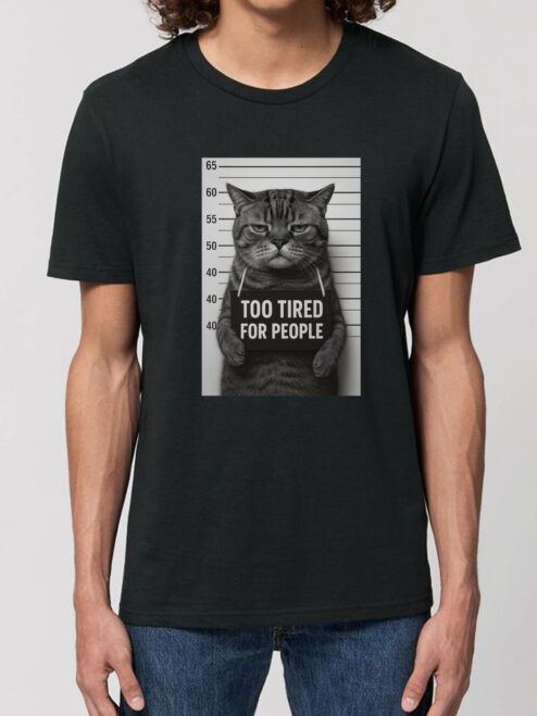 Tricou bumbac organic-Too tired for people, Barbati