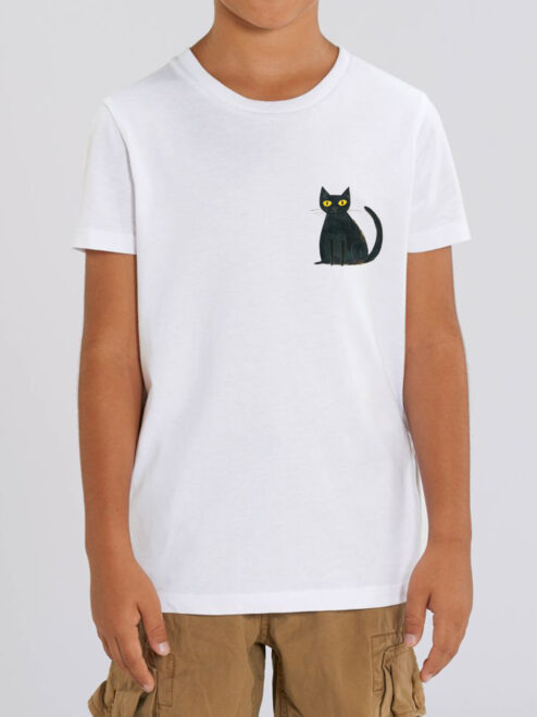 Tricou bumbac organic-Allerym Cat, Copii