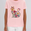 Tricou bumbac organic-Flora Cat, Copii