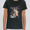 Tricou bumbac organic-Rebel Cat, Copii
