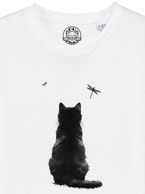 Tricou bumbac organic-Zen Cat, Copii