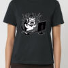 Tricou bumbac organic-Gamer Cat, Femei