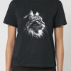 Tricou bumbac organic-Majestic Cat, Femei