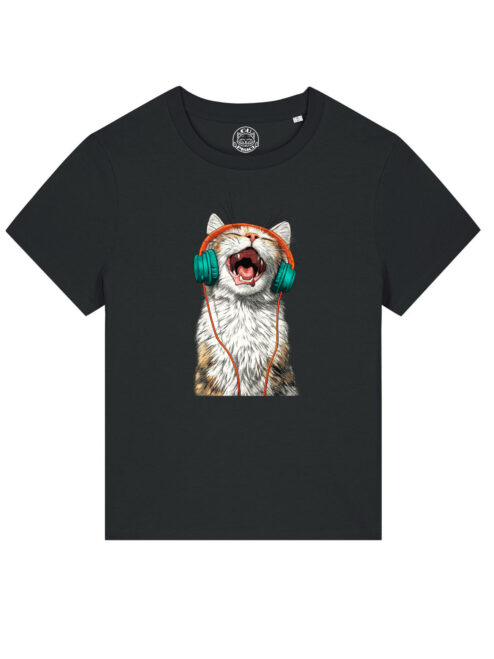 Tricou bumbac organic-Meow vibes, Femei