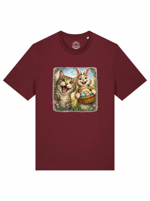 Tricou bumbac organic-Easter Bunny Hunt, UNISEX