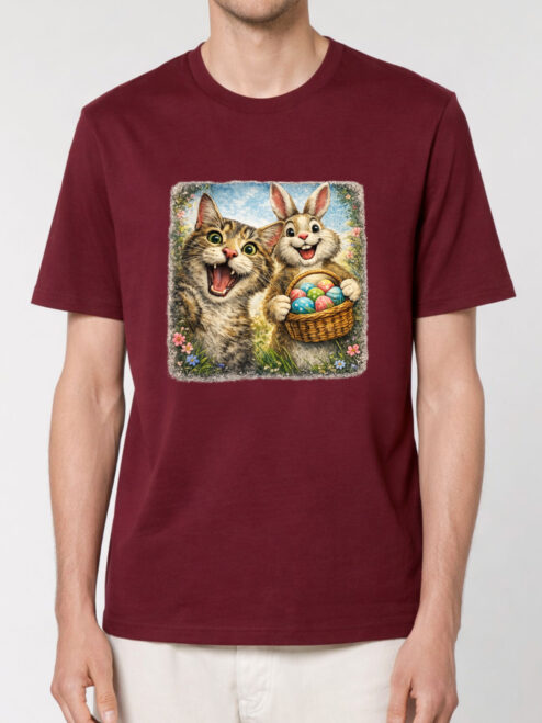 Tricou bumbac organic-Easter Bunny Hunt, UNISEX