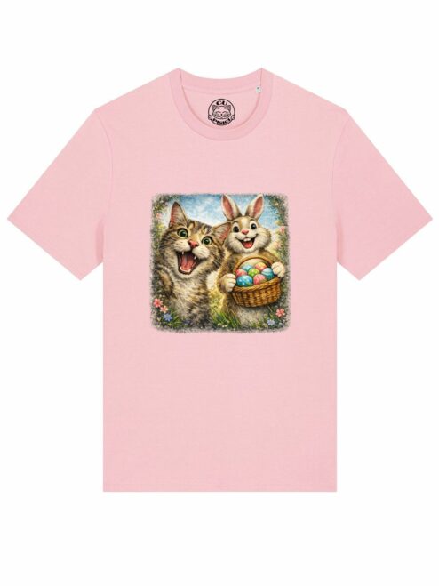 Tricou bumbac organic-Easter Bunny Hunt, UNISEX