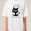 Tricou bumbac organic Oversized-I'm Fine, UNISEX