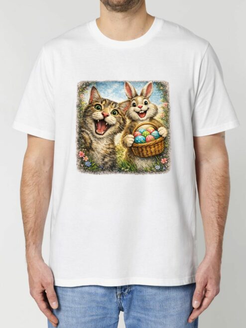 Tricou bumbac organic-Easter Bunny Hunt, Barbati