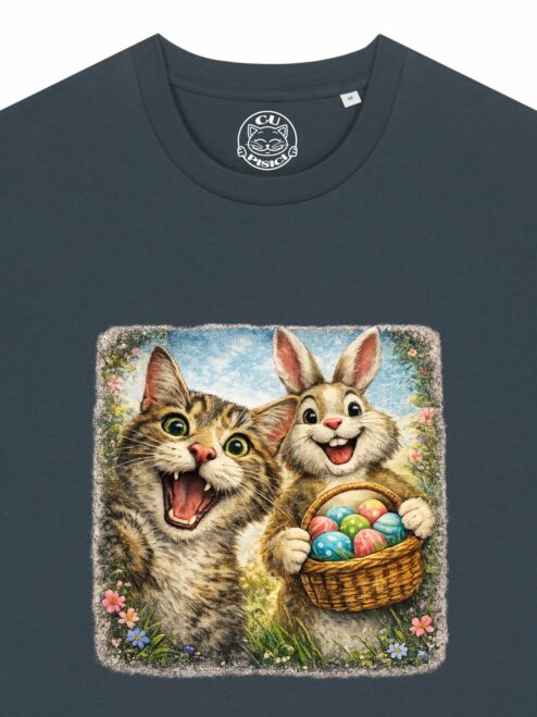 Tricou bumbac organic-Easter Bunny Hunt, UNISEX
