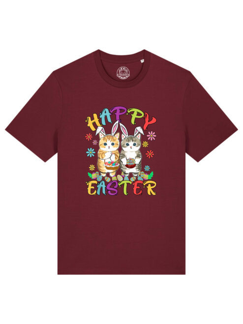 Tricou bumbac organic-Happy Easter, UNISEX