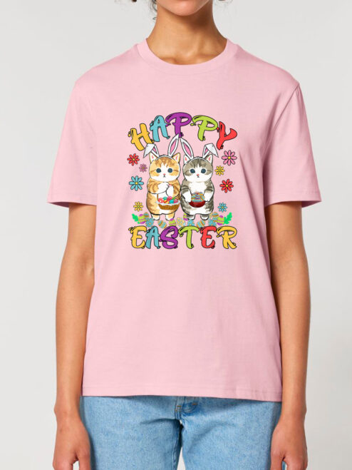 Tricou bumbac organic-Happy Easter, UNISEX