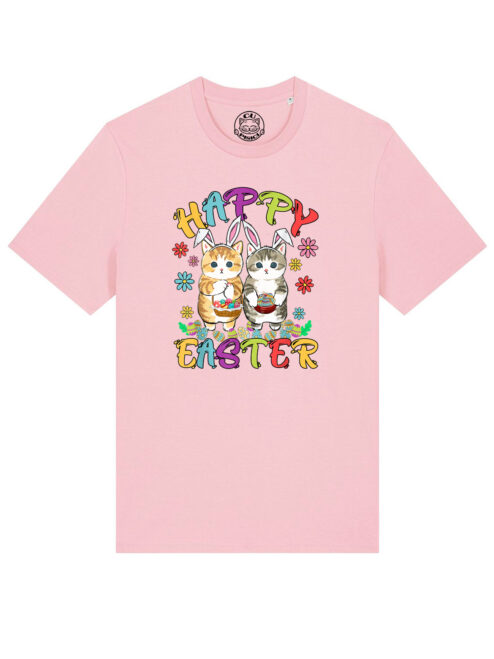 Tricou bumbac organic-Happy Easter, UNISEX