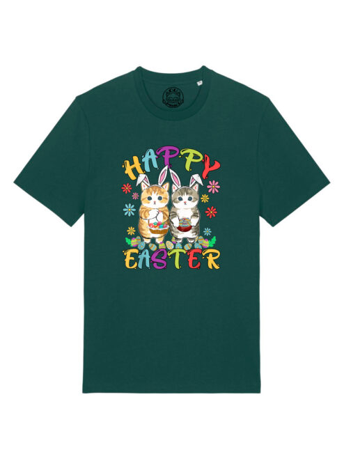 Tricou bumbac organic-Happy Easter, UNISEX