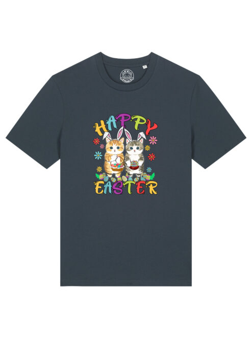 Tricou bumbac organic-Happy Easter, UNISEX