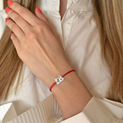 Bratara din argint-Cute Cat