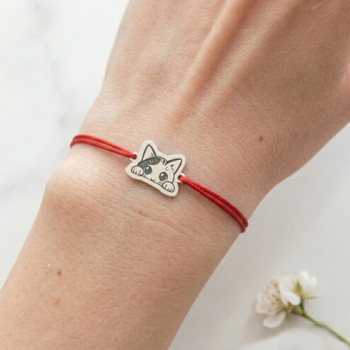 Bratara din argint-Cute Cat