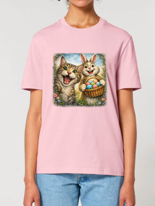 Tricou bumbac organic-Easter Bunny Hunt, UNISEX