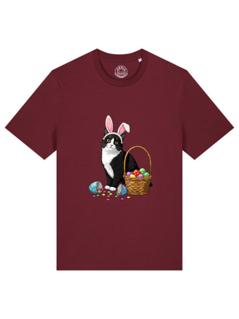 Tricou bumbac organic-Bunny Cat, UNISEX