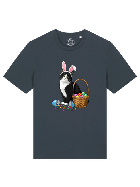 Tricou bumbac organic-Bunny Cat, UNISEX
