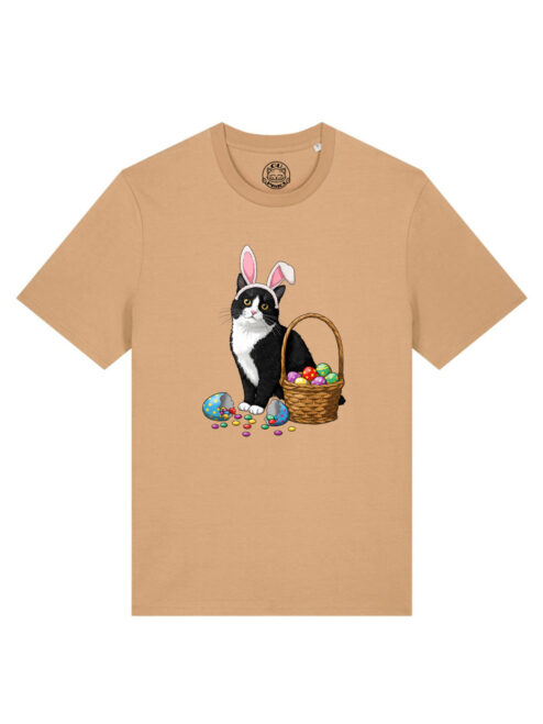 Tricou bumbac organic-Bunny Cat, UNISEX