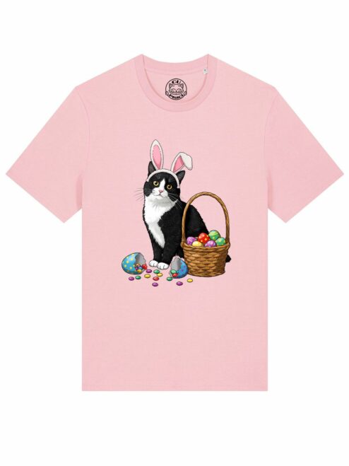 Tricou bumbac organic-Bunny Cat, UNISEX