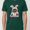 Tricou bumbac organic-Grumpy Easter Cat, UNISEX