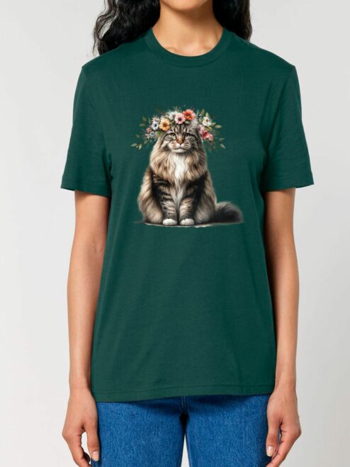 Tricou bumbac organic-Spring Cat, UNISEX