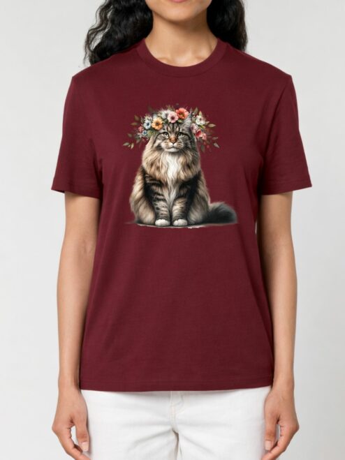 Tricou bumbac organic-Spring Cat, UNISEX