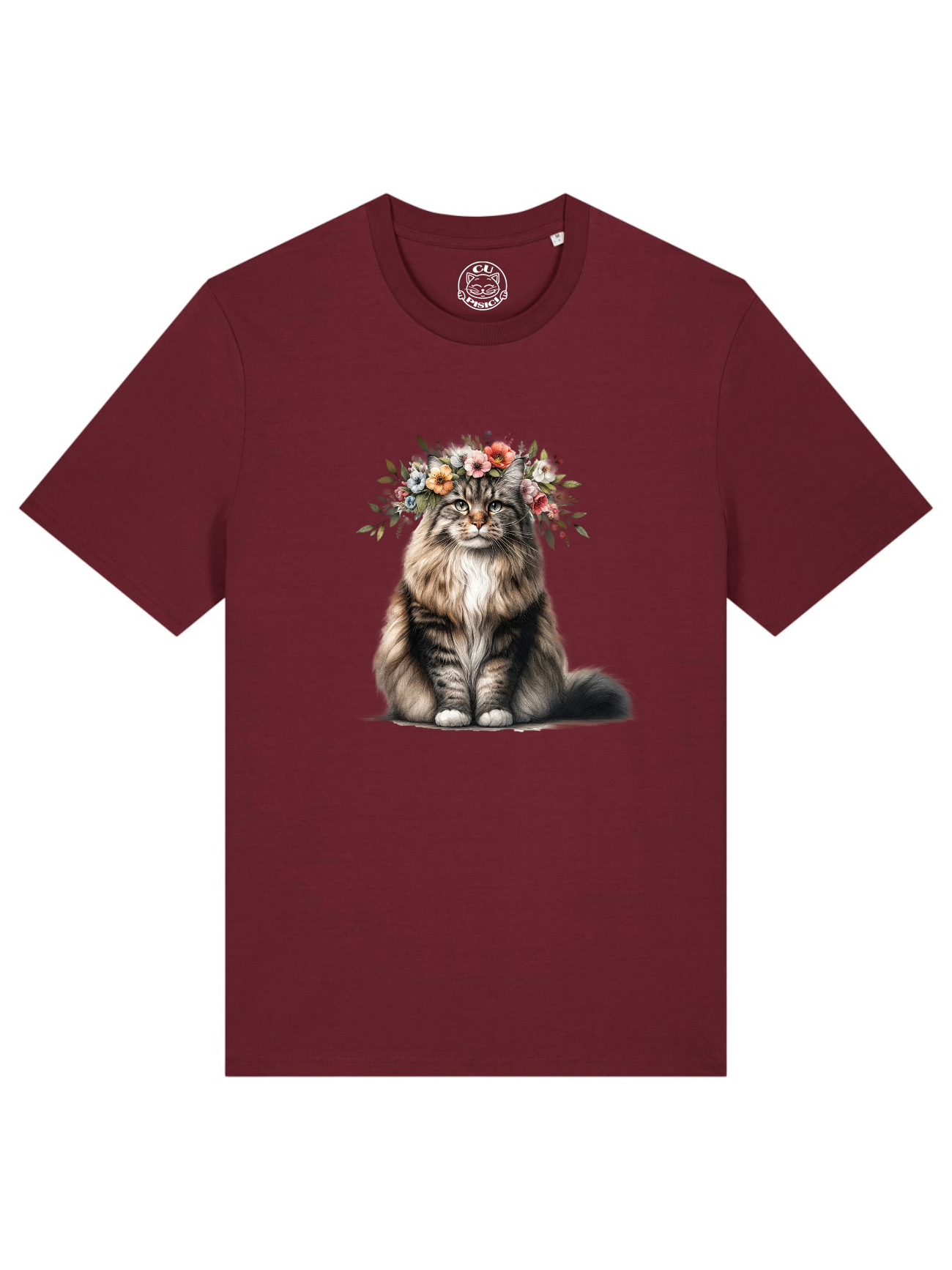 Tricou bumbac organic-Spring Cat, UNISEX
