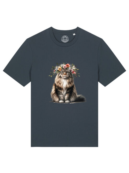 Tricou bumbac organic-Spring Cat, UNISEX