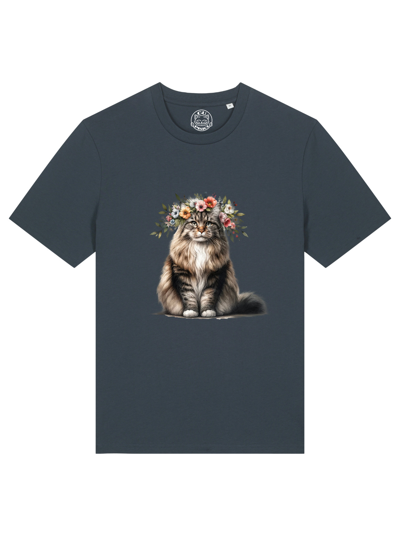Tricou bumbac organic-Spring Cat, UNISEX