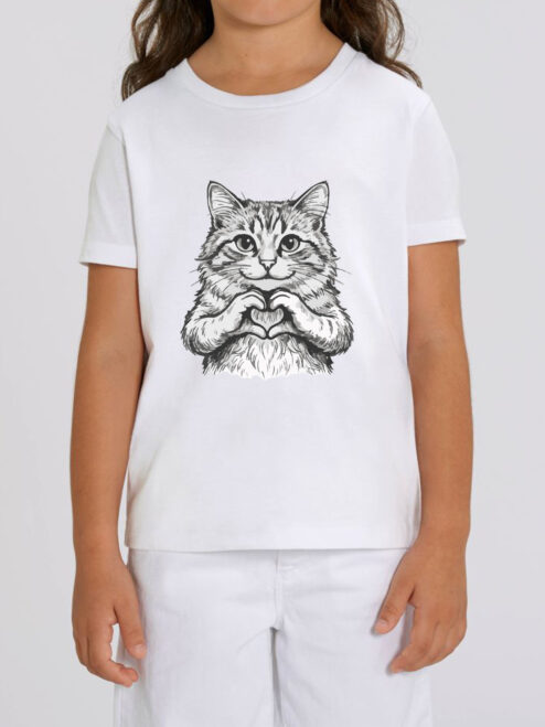 Tricou bumbac organic-Fur-ever Love, Copii