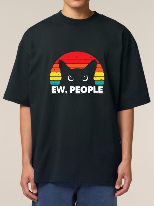 Tricou bumbac organic Oversized-Ew People, UNISEX