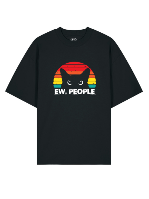 Tricou bumbac organic Oversized-Ew People, UNISEX