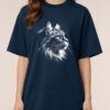 Tricou bumbac organic Oversized-Majestic Cat