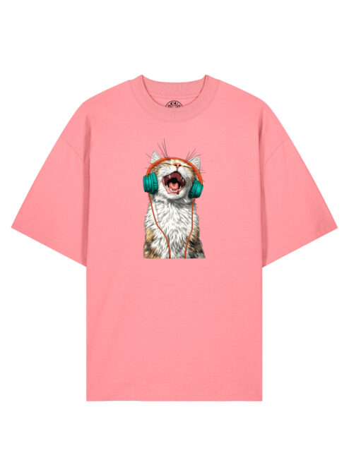 Tricou bumbac organic Oversized-Meow Vibes