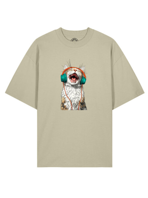 Tricou bumbac organic Oversized-Meow Vibes