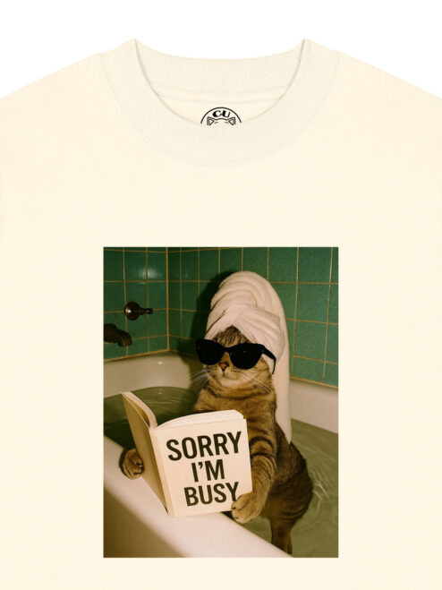 Tricou bumbac organic Oversized-Sorry, I'm busy