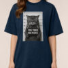 Tricou bumbac organic Oversized-Too Tired for People
