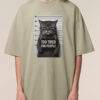 Tricou bumbac organic Oversized-Too Tired for People