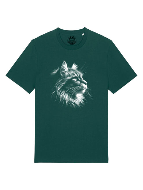 Tricou bumbac organic-Majestic Cat, UNISEX