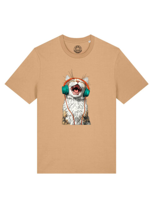 Tricou bumbac organic-Meow Vibes, UNISEX