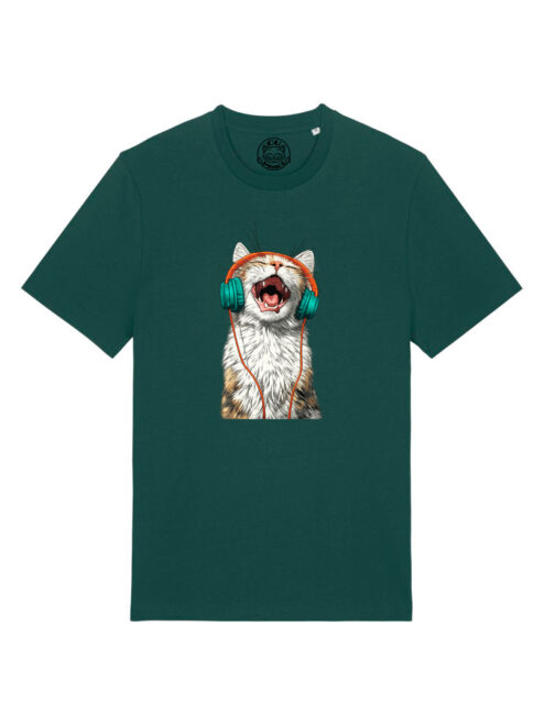 Tricou bumbac organic-Meow Vibes, UNISEX