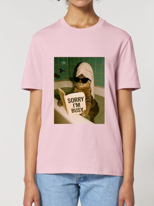 Tricou bumbac organic-Sorry, I’m busy, UNISEX
