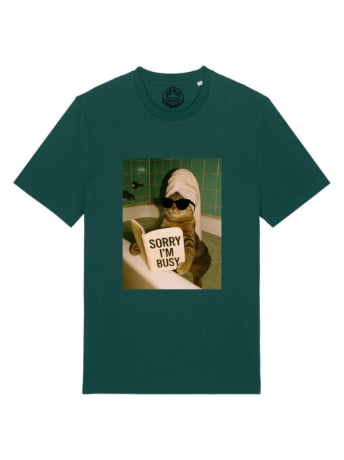 Tricou bumbac organic-Sorry, I’m busy, UNISEX