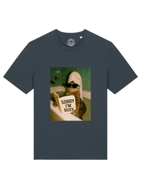 Tricou bumbac organic-Sorry, I’m busy, UNISEX